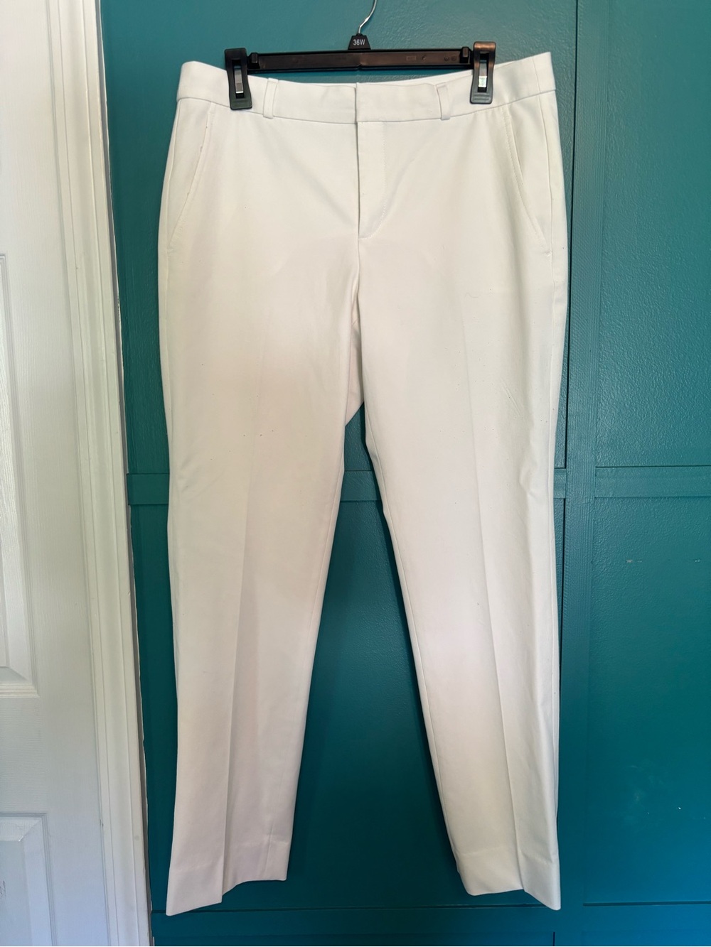 Banana Republic White Ryan Dress Pants, Lined, Size 8